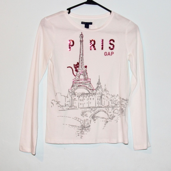 Gap Girl's Paris Long Sleeve Tee - Picture 2 of 7